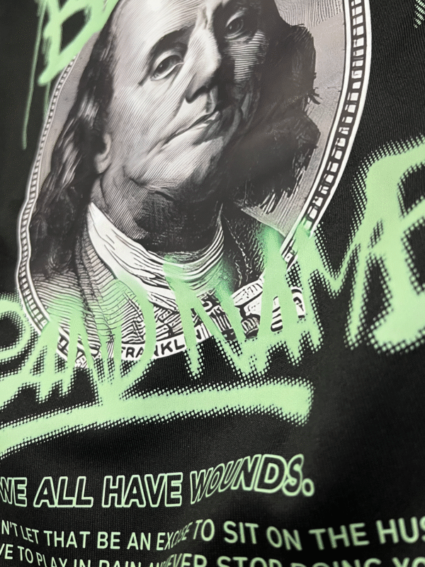 HSPP4-Hoodie StreetWear-Estampado Dolar-100% Algodón Ultra Premium