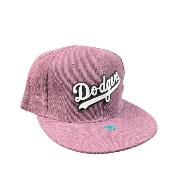 Gorra Dodgers de Pana Recta Ajustable, Estilo Urbano para Adulto