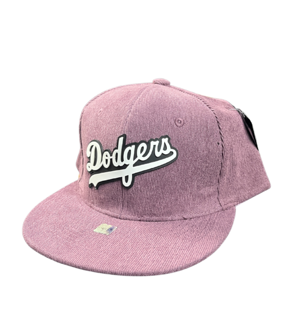 Gorra Dodgers de Pana Recta Ajustable, Estilo Urbano para Adulto
