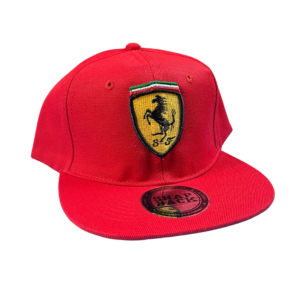Gorra Ferrari Recta Ajustable – Estilo Urbano para Adulto