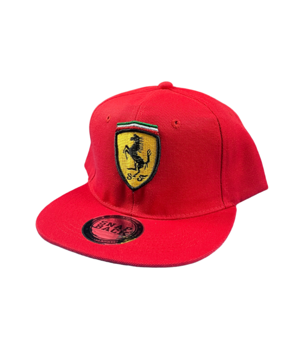 Gorra Ferrari Recta Ajustable – Estilo Urbano para Adulto