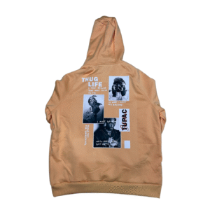 HSPP3-Hoodie StreetWear-Estampado TUPAC-100% Algodon Ultra Premium