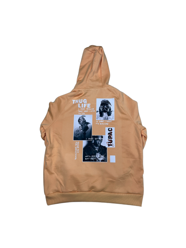 HSPP3-Hoodie StreetWear-Estampado TUPAC-100% Algodon Ultra Premium