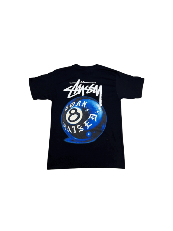 P004-Playera Cuello Redondo-StreetWear-Stussy Bola 8-Calidad Premium