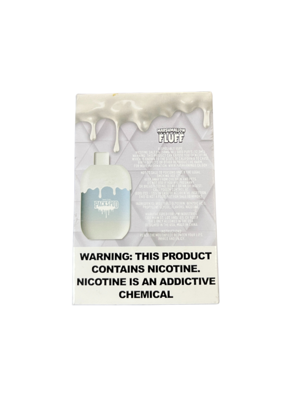 PacksPod MARSHMALLOW FLUFF | Vape Desechable 5000Puffs 5% Nicotina