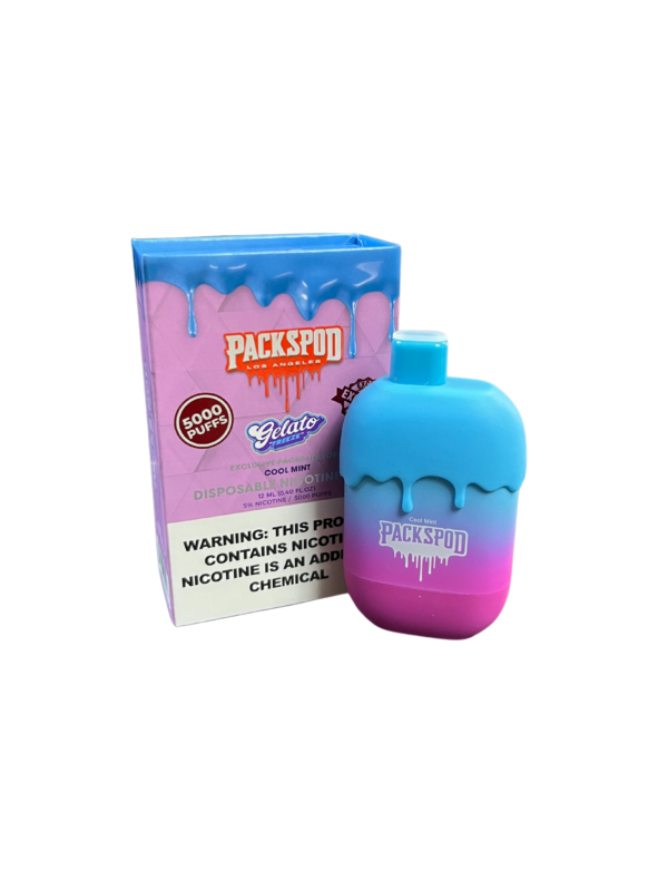 PacksPod GELATO FREEZE| Vape Desechable 5000Puffs 5% Nicotina