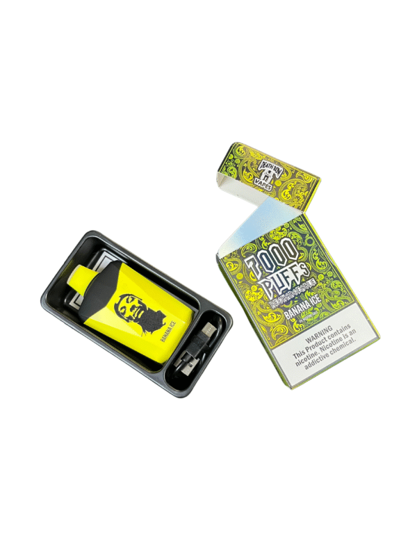 Death Row Vapes Puff 7000 – BANANA ICE