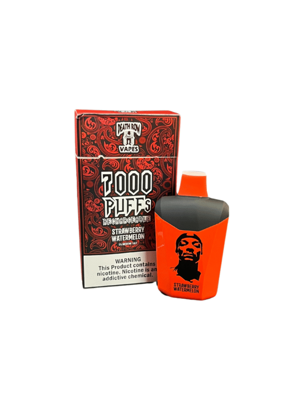Death Row Vapes Puff 7000 – STRAWBERRY & WATERMELON