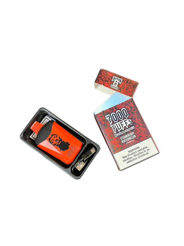 Death Row Vapes Puff 7000 – STRAWBERRY & WATERMELON