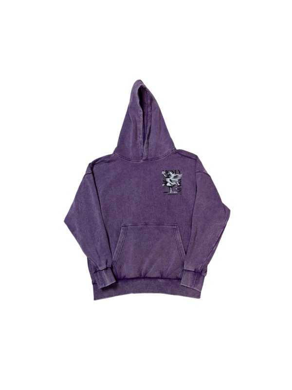 HDS003-Hoodie Deslavada StreetWear-Estampada-100% Algodón Ultra Premium