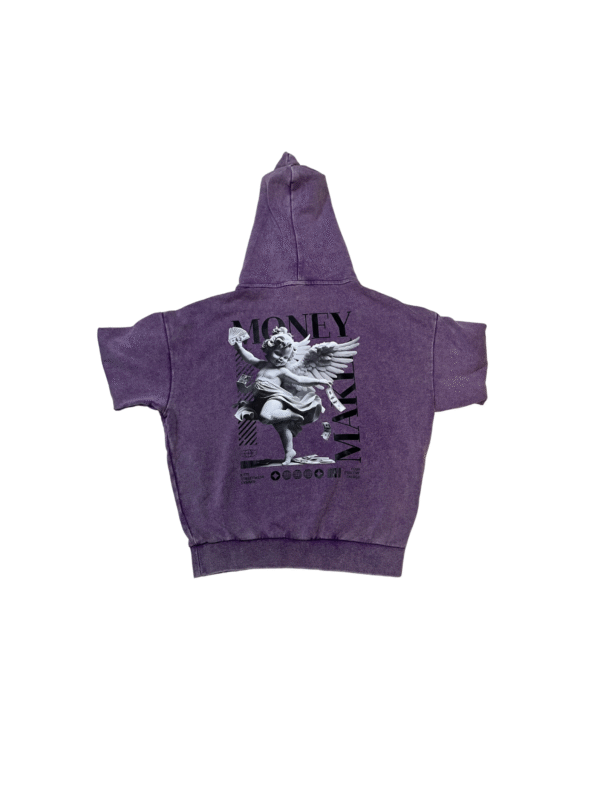 HDS003-Hoodie Deslavada StreetWear-Estampada-100% Algodón Ultra Premium