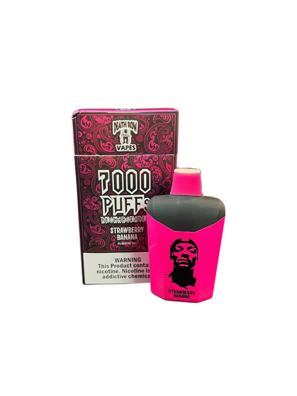 Death Row Vapes Puff 7000 – STRAWBERRY & BANANA