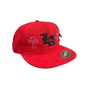 AGGP02-GORRA DE GAMUSA L.A ROJA-STREETWEAR