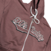 SCDCC01-Sudadera Corta-90's Baby- de Dama con Cierre-Tipo ombliguera-Con Capucha-100% Algodon
