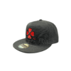 BG06-GORRA RECTA-JC HATS TREBOL-BROCHE AJUSTABLE-COLOR NEGRA