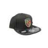 BG07-GORRA RECTA FERRARI-BROCHE AJUSTABLE-COLOR NEGRA