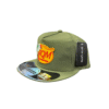 BG05-GORRA RECTA BASS PRO SHOPS-BROCHE AJUSTABLE-COLOR VERDE MILITAR