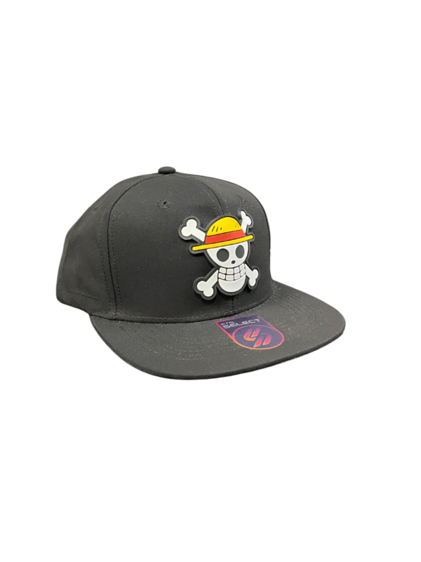 CGP02-GORRA RECTA ONE PIECE-BROCHE AJUSTABLE-COLOR NEGRA