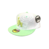 BG01-Gorra de L.A Recta-Broche Ajustable-Color Blanco & Verde Agua-Streetwear