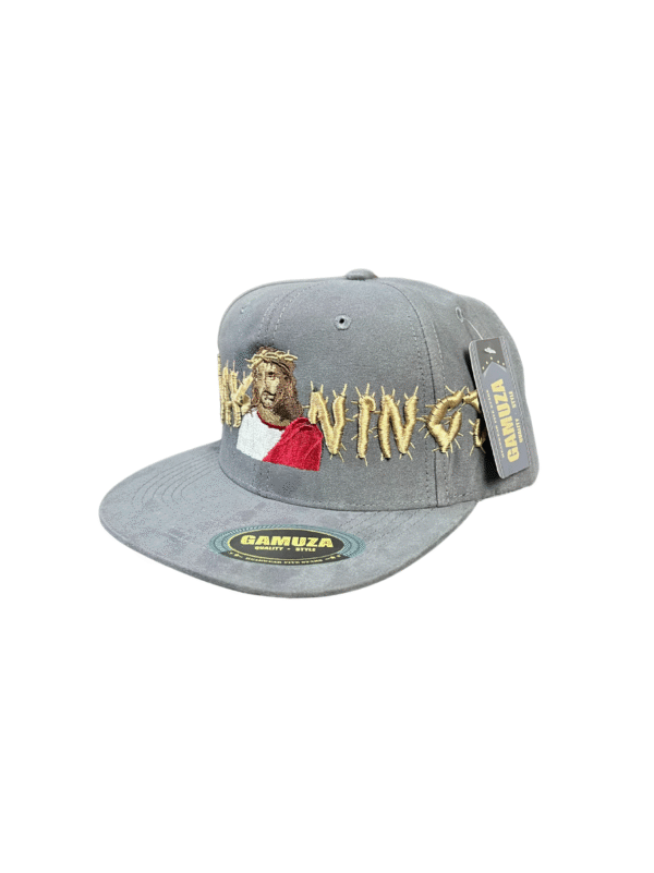 AGGP03-GORRA DE GAMUSA RUDE AWAKENING "JESUS"-STREETWEAR