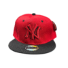 BG14-GORRA DE NEW YORK-SNAPBACK-BROCHE AJUSTABLE-COLOR ROJO/NEGRO-STREETWEAR