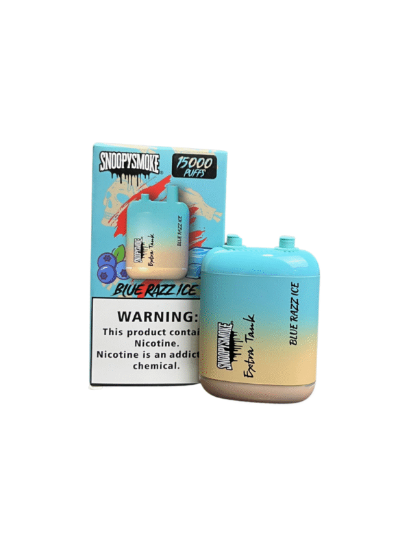 SnoopySmoke Disposable 15000 puffs-BLIE RAZZ ICE (Helado de Fresa Azul)