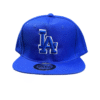 BG18-GORRA DE L.A-SNAPBACK-BROCHE AJUSTABLE-COLOR AZUL REY-STREETWEAR