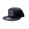 BG24-GORRA DE N.Y-SNAPBACK-BROCHE AJUSTABLE-COLOR NEGRO-STREETWEAR