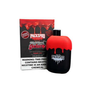PacksPod-Vape Desechable 5000Puffs 5% Nicotina-BLACK CHERRY GELATO (Cereza Negra Helado)