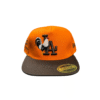 AAD01-GORRA DE L.A-SNAPBACK-BROCHE AJUSTABLE-COLOR NARANJA/CAFE-STREETWEAR
