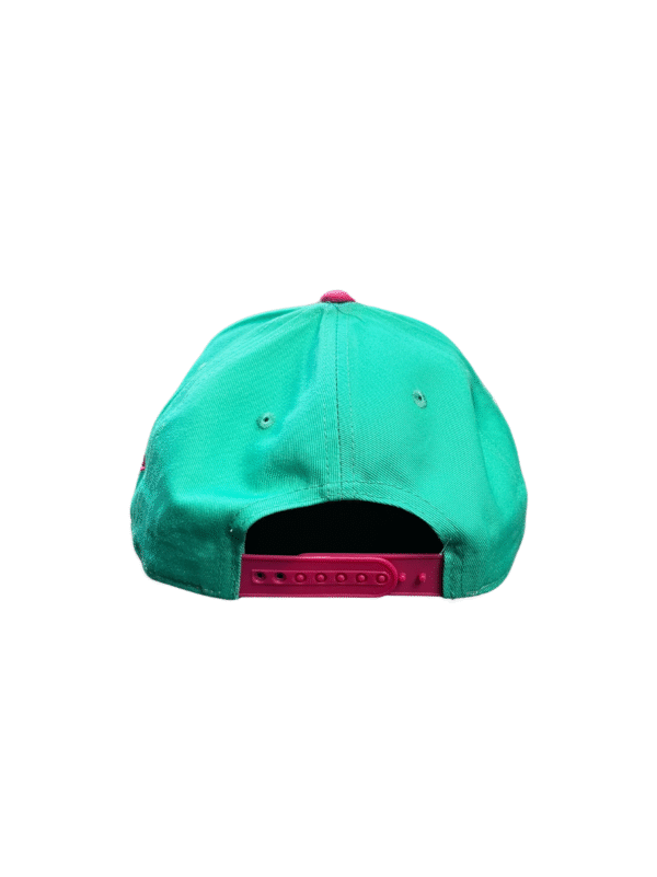 AAD02-GORRA DE N.Y-SNAPBACK-BROCHE AJUSTABLE-COLOR ROSA/TURQUEZA-STREETWEAR