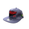 AAD03-GORRA DE CT-SNAPBACK-BROCHE AJUSTABLE-COLOR GRISASEO -STREETWEAR