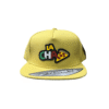 CGP03-GORRA DE LA CHA-PIZZA-SNAPBACK-BROCHE AJUSTABLE-COLOR MOSTAZA-STREETWEAR