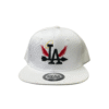 BG20-GORRA DE L.A-SNAPBACK-BROCHE AJUSTABLE-COLOR BLANCO-STREETWEAR