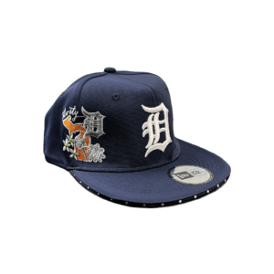 AH002-GORRA DE L.A-SNAPBACK-BROCHE AJUSTABLE-COLOR AZUL MARINO-STREETWEAR