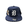 AH002-GORRA DE L.A-SNAPBACK-BROCHE AJUSTABLE-COLOR AZUL MARINO-STREETWEAR