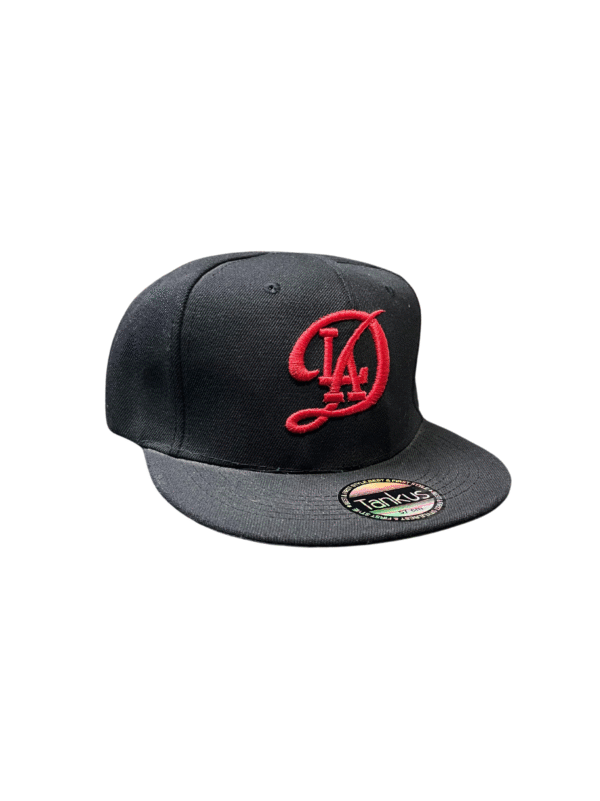 BG21-GORRA DE L.A-SNAPBACK-BROCHE AJUSTABLE-COLOR NEGRO-STREETWEAR