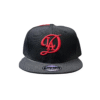 BG21-GORRA DE L.A-SNAPBACK-BROCHE AJUSTABLE-COLOR NEGRO-STREETWEAR