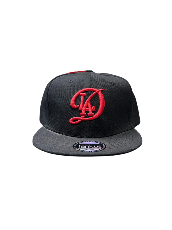 BG21-GORRA DE L.A-SNAPBACK-BROCHE AJUSTABLE-COLOR NEGRO-STREETWEAR