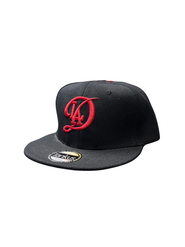 BG21-GORRA DE L.A-SNAPBACK-BROCHE AJUSTABLE-COLOR NEGRO-STREETWEAR