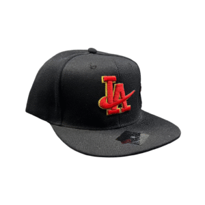 BG16-GORRA DE L.A-SNAPBACK-BROCHE AJUSTABLE-COLOR NEGRO-STREETWEAR
